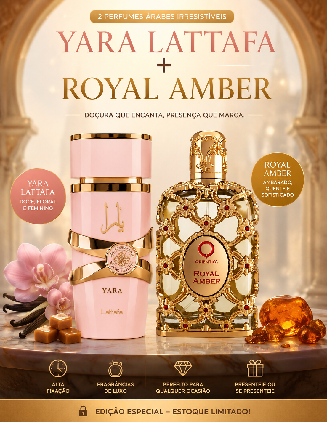 COMPRE 2 E LEVE 4 - Perfumes Árabes Originais ✅🔥 100ML CADA