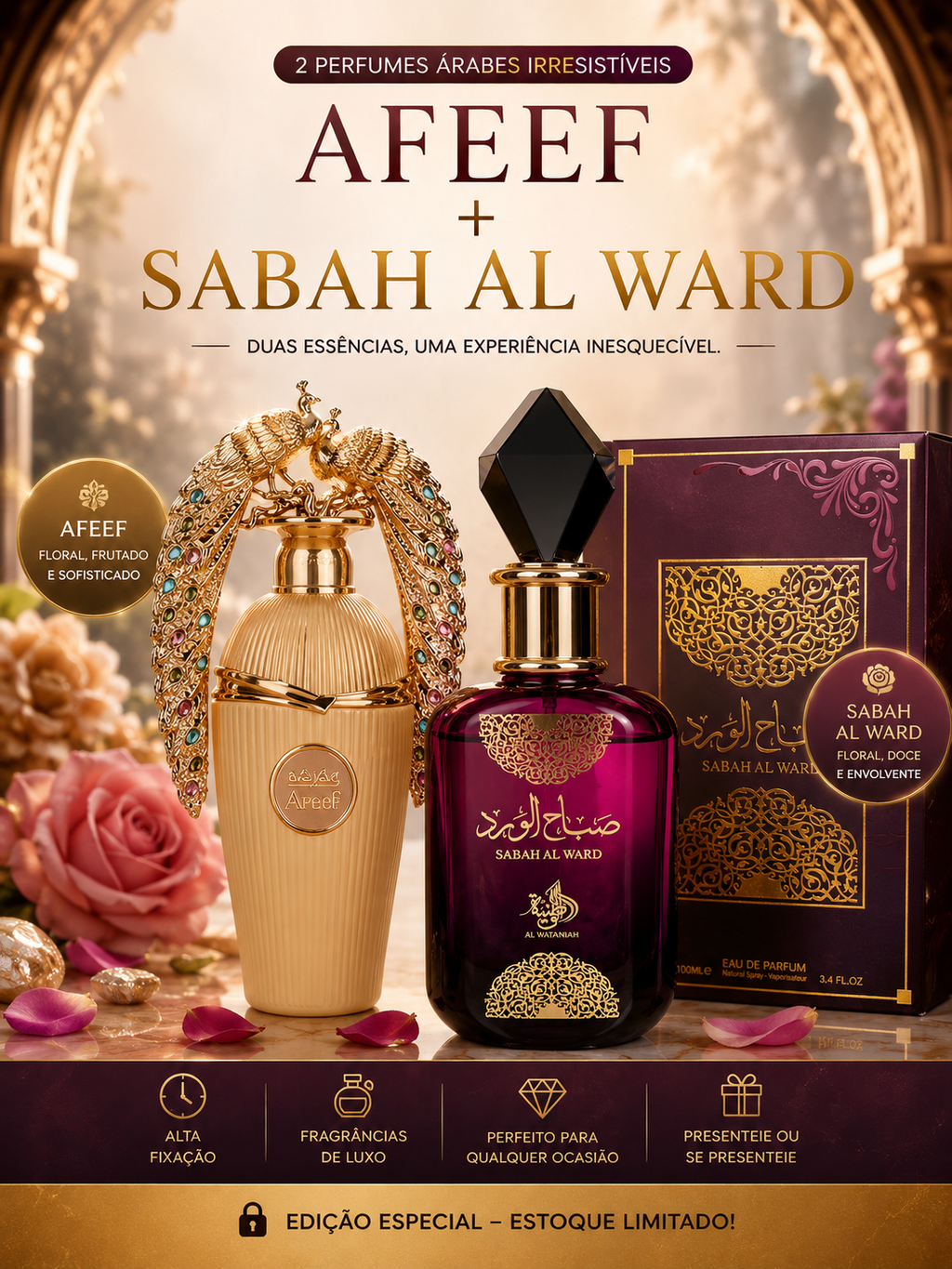 COMPRE 2 E LEVE 4 - Perfumes Árabes Originais ✅🔥 100ML CADA