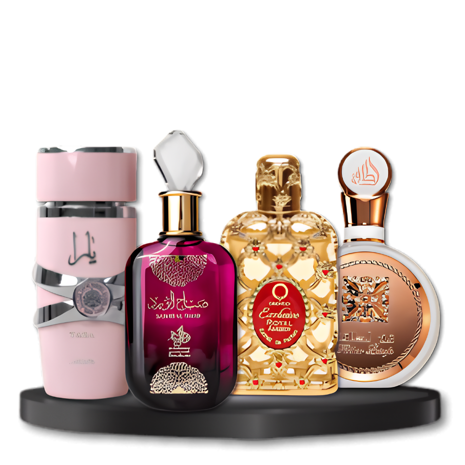 PROMOÇÃO COMPRE 1 LEVE 4 - Lattafa Yara, Sabah Award , Fakhar e Royal Amber  - 100ml Cada